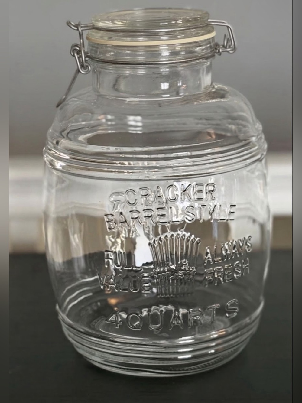 🫙Vintage Glass Pantry Canister Jars — 3 QT & 4 QT🫙 - Picture 3 of 12